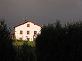 Basque House under a storm