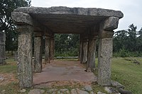 Mandapa in front of the temple of Banda