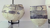 Ubaid IV pottery jars 4700–4200 BC Tello, ancient Girsu, Louvre Museum.[29]