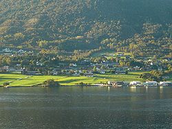 View of the village of Eide