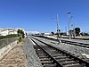 La Verne station under construction in August 2023