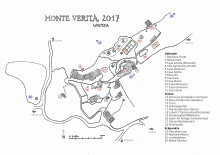 Map of the Monte Verità site, 2017