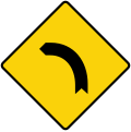 Curve to left