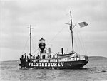 Fyrskeppet 28 Reserv på väg till Falsterborev 1931.