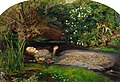 I Shakespeares drama Hamlet blir Ophelia gal og drukner når hennes trolovede Hamlet dreper faren hennes. Her er Ophelias skjebne framstilt på et maleri av John Everett Millais fra 1852.