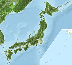 Location map+/relief di Jepang