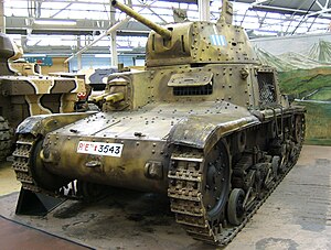 Tank M13/40 Muzeum tanků v Bovingtonu