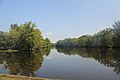 Mill Pond Park, a dammed lake of Devils Brook.