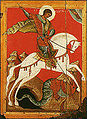 Le Miracle de saint Georges. École de Novgorod, début (XVe siècle)