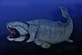 Dunkleosteus (10 m) je bila divovska riba iz perioda devona.