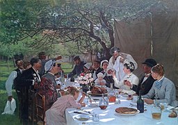 Albert Fourié : Un Repas de noces à Yport (1887) - Musée des beaux-arts de Rouen.