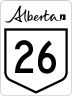 Highway 26 marker