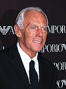 Fashion designer Giorgio Armani