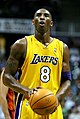 Image 11Kobe Bryant, Los Angeles Lakers shooting guard, stands ready to shoot a free throw during a pre-season game against the Golden State Warriors in October 2005