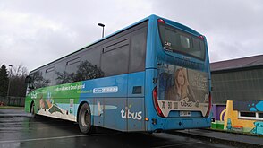 Vue arrière de l'Iveco Bus Crossway.