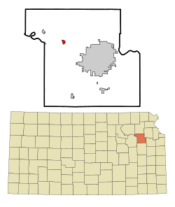 Location within Shawnee County and Kansas