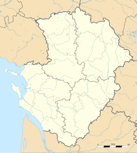 Tessonnière trên bản đồ Poitou-Charentes