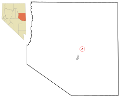 Location of McGill, Nevada