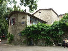 La hauteur des crues du Gardon d'Anduze (à la bambouseraie de Prafrance).