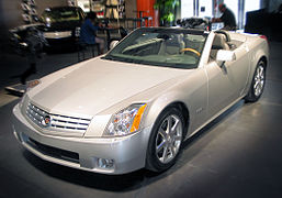 Cadillac XLR c. 2007, aluminum hardtop made by a joint venture of Mercedes-Benz and Porsche[31]