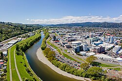 Lower Hutt from the air, c. 2024