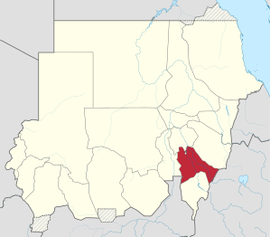 Location in Sudan.