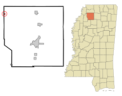 Location of Crenshaw, Mississippi