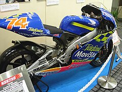 Moto Honda NSR250 de Daijiro Kato en 2001.