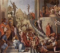 Jacopo Pontormo, Joseph in Egypt, 1515–1518, oil on wood, 96 x 109 cm, National Gallery, London