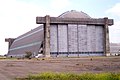 Hangar No. 2 (South Hangar) at the former Marine Corps Air Station in Tustin, California measures 1,072 feet (327 m) long by 292 feet (89 m) wide by 192 feet (59 m) tall. It and its sister structure (partially visible to the right) are listed on the National Register of Historic Places