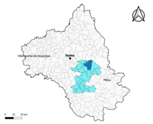 Ségur dans le canton de Raspes et Lévezou en 2020.