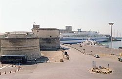 Civitavecchia fort and harbour