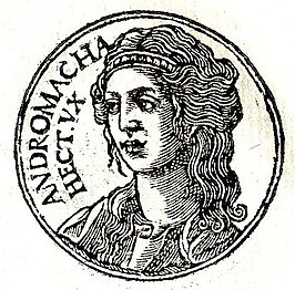 Afbeelding van Andromache uit de Promptuarii Iconum Insigniorum, 1553