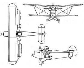 vue en plan de l’avion