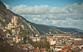 Pemandangan Chateau de Foix di wilayah Lazema