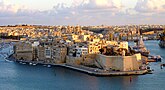 View of Senglea from the Upper Barrakka Gardens