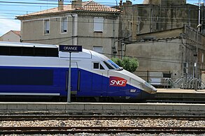 TGV en gare.