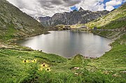 Der Große St. Bernhard-Pass im Hochsommer.