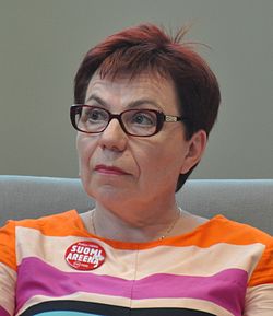 Merja Mäkisalo-Ropponen SuomiAreena-tapahtumassa vuonna 2015.