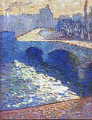 1905, La Seine à Rouen au crépuscule, huile sur carton, 65 × 54 cm