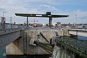 Wehröffnung, Neues Wasserkraftwerk Rheinfelden 17. September 2011