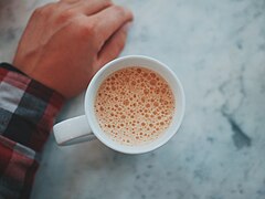 Kaffee mit Milchschaum