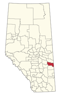 Location within Alberta