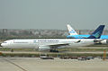 Pesawat Airbus A330-300 milik Garuda Indonesia.