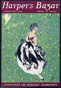 Copertă a revistei Harper's Bazaar, de Erté (1922)