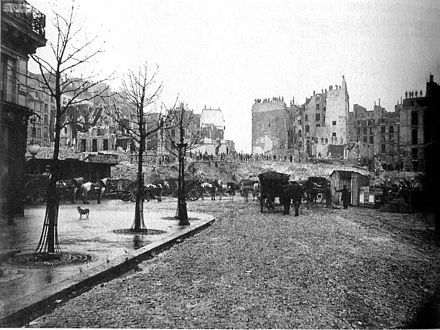 Drilling of Avenue de l'Opera, 1877