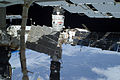 The Russian segment of the ISS photographed by an EVA 3 astronaut