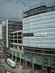 Construction along The Hayes in April 2009