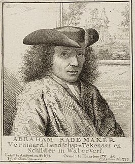 Abraham Rademaker, door C. van Noorde, getekend omstreeks 1770.