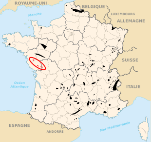 Carte des départements français.